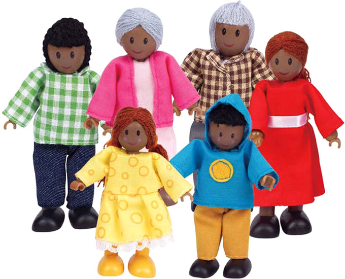 Кукла Hape Счастливая афроамериканская семья E3501-HP - фото 1 - id-p202587958