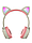 Беспроводные наушники с ушками Wireless Headphones Cat Ear в розовом цвете, фото 2