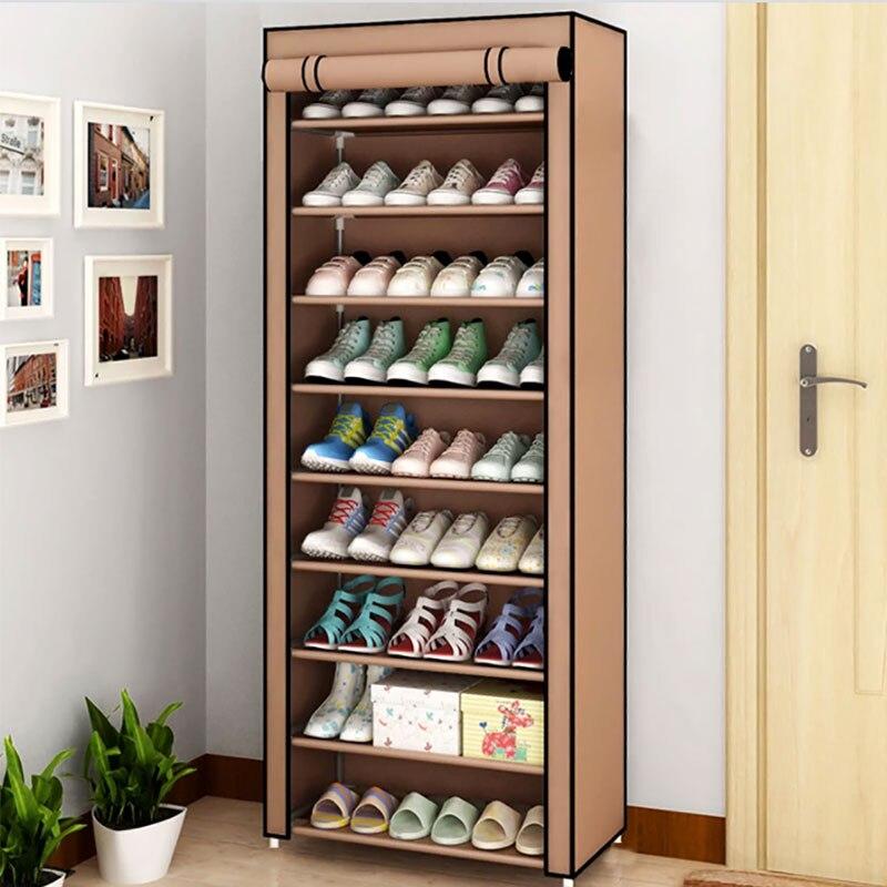 Тканевый шкаф для обуви, обувница 9 полок (153х30х60см) - фото 2 - id-p204420160