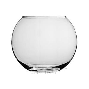 Ваза-шар «Флора» стекло; 0.83л; D=12,H=10.3см; прозр.
