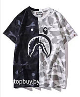 Футболка Bape, чёрно-белая.