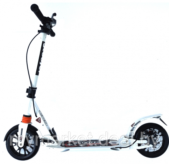 Самокат двухколесный подростковый с ручным тормозом Scooter Urban - фото 4 - id-p204426358