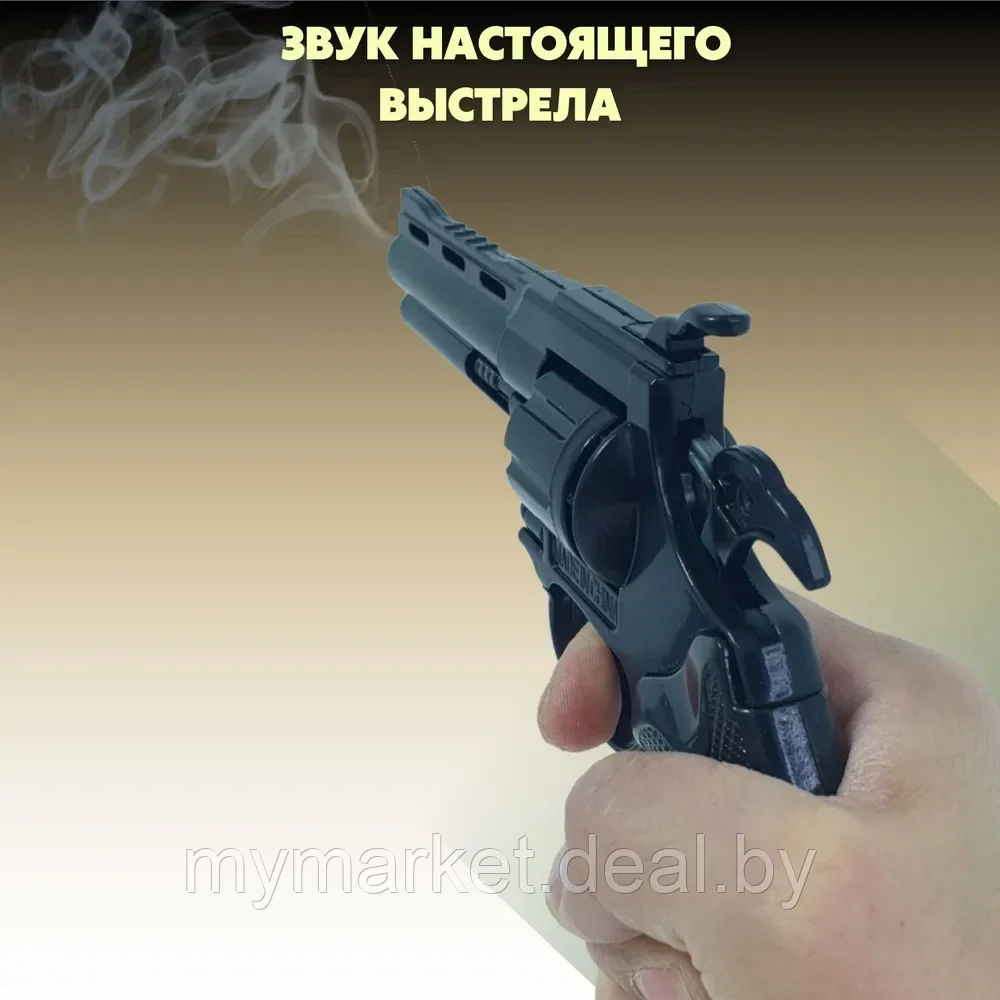 Детский металический револьвер с пистонами / пистолет на пистонах - фото 5 - id-p204426395