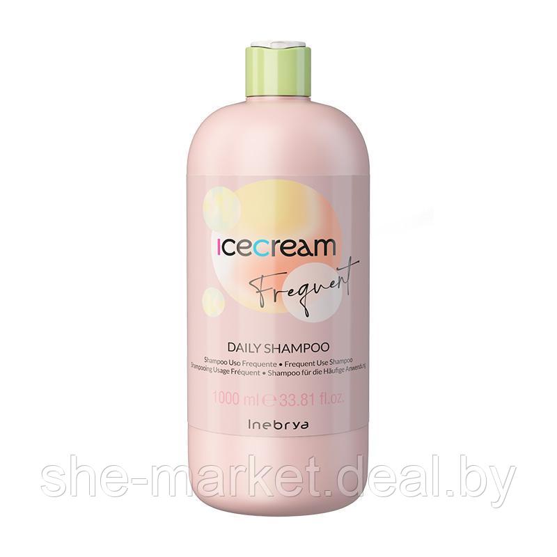 Регенерирующий шампунь для частого применения Ice Cream Frequent Daily Shampoo, 1л (Inebrya) - фото 1 - id-p183807550