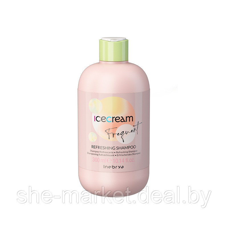 Шампунь освежающий для ежедневного применения мятный Shampoo Refreshing Mint, 300мл (Inebrya) - фото 1 - id-p183920439