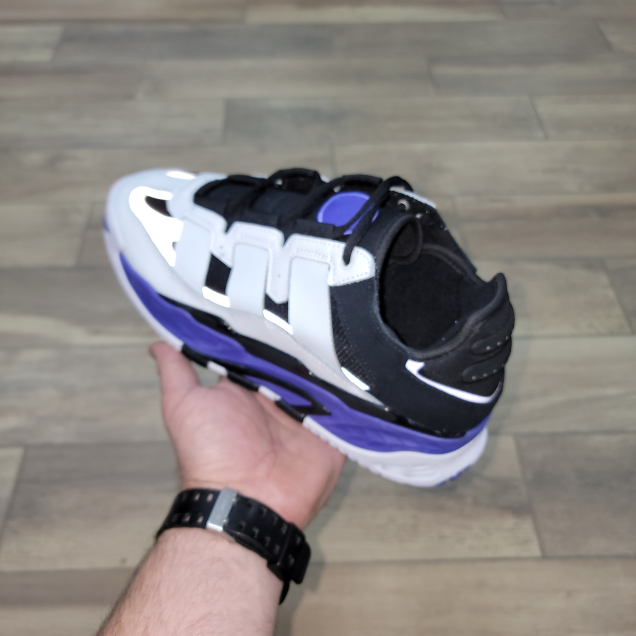 Кроссовки Adidas Niteball White Purple - фото 2 - id-p155696512