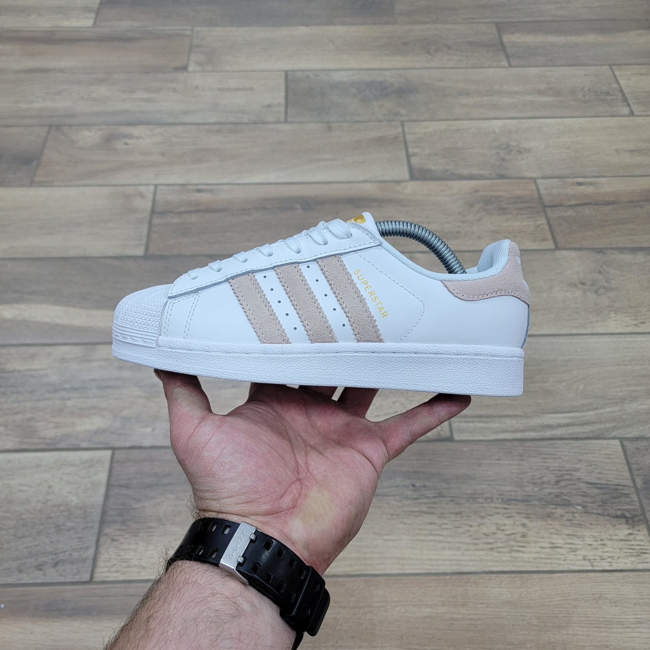 Кроссовки Adidas Superstar White Pink