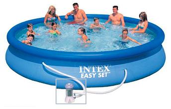Надувной бассейн Intex Easy Set 28158NP (457х84 см) + фильтр-насос