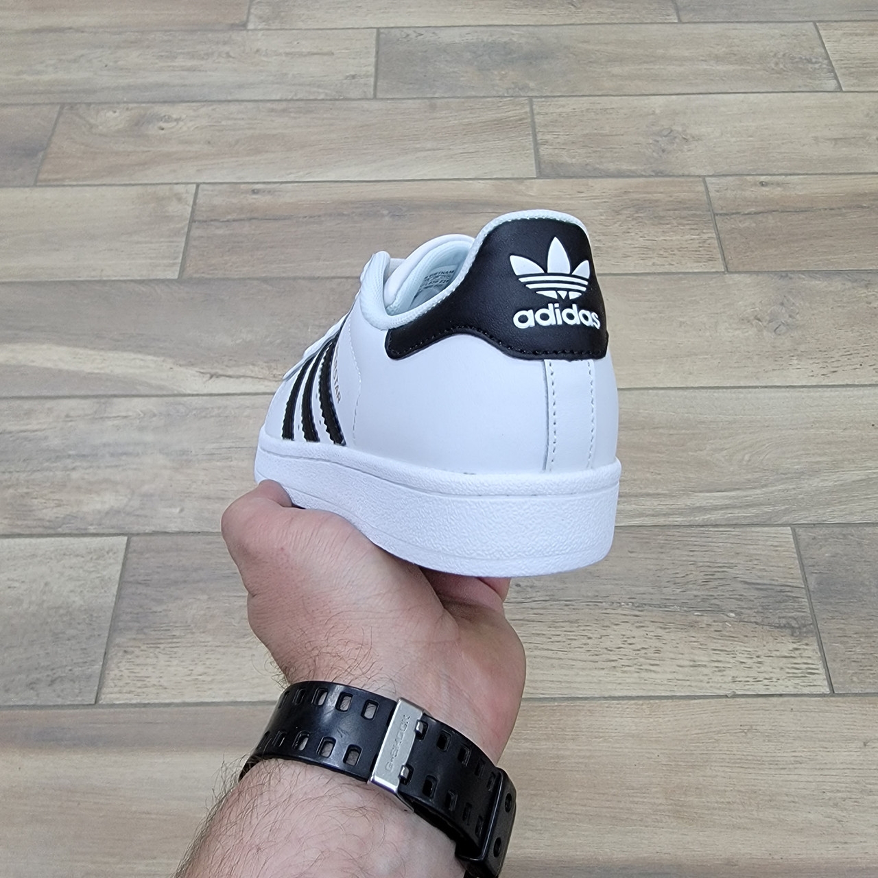 Кроссовки Adidas Superstar White / Black - фото 4 - id-p21811350