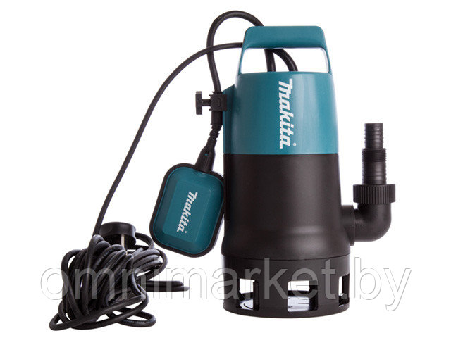 Дренажный насос для грязной воды MAKITA PF 0410 (400 Вт, 8400 л/ч, до 5 м, пластм. корпус) - фото 1 - id-p204431379