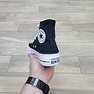 Кеды Converse Chuck Taylor All Star Platform Hi Black White, фото 4