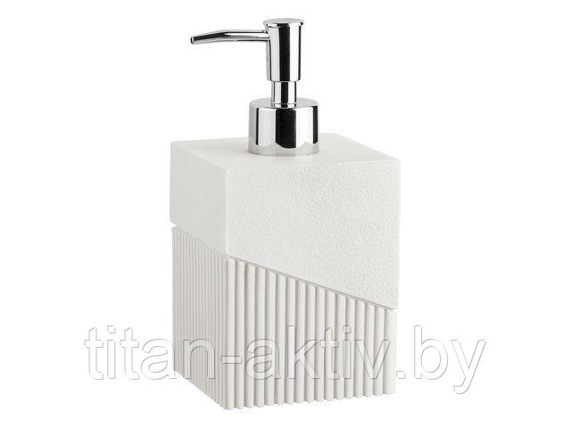 Диспенсер (дозатор) для мыла ELEMENT, белый, PERFECTO LINEA (Композитный материал: полирезин под нат