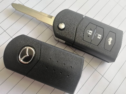 Корпус ключа Mazda 2, 3, 5, 6, СХ-7, СХ-9 - фото 1 - id-p204436127