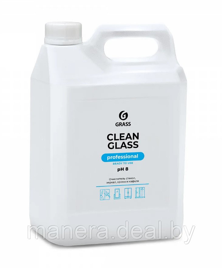 Средство для мытья окон и стекол "CLEAN GLASS Professional" 5 л. - фото 1 - id-p59679054