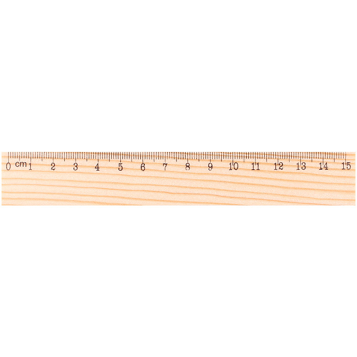 Линейка деревянная 15 см., артикул ЛД-15 583-116