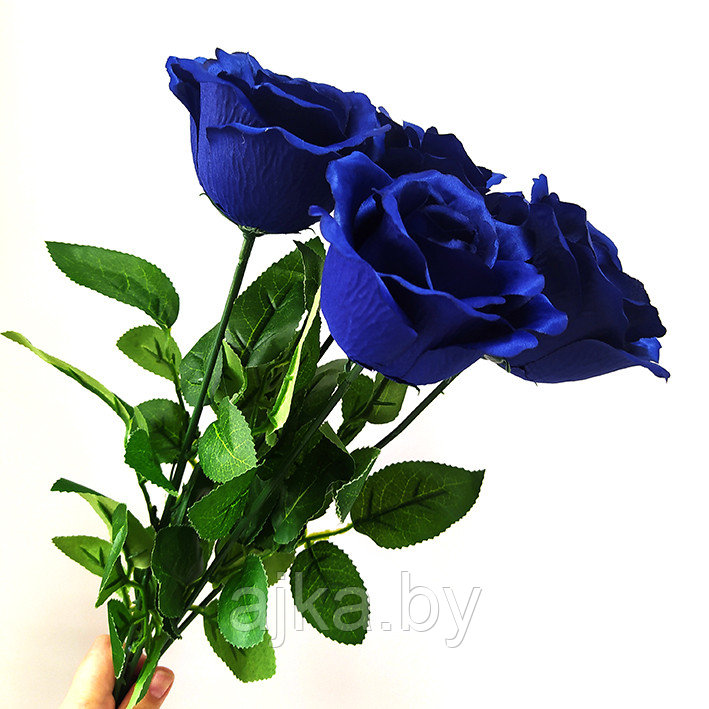 Роза одиночная 65 см, синяя - фото 9 - id-p204452697