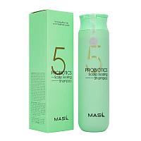 Шампунь с пробиотиками для глубокого очищения 5 Probiotics Scalp Scaling Shampoo Masil, 300ml