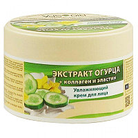 B.J. Bio Spa Крем С Экстрактом огурца + Витамины Эластин Для Лица В Банке, 200 мл