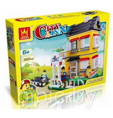 Детский конструктор Wange Домик 31052 серия сити город cities аналог лего lego, городская серия - фото 3 - id-p204458328