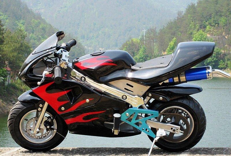Детский бензиновый мотоцикл MMG PB008 49cc - фото 2 - id-p204459412
