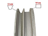 Шкив ременной пос.20мм шпонка (2 ручья,А-13мм,D255мм), фото 2
