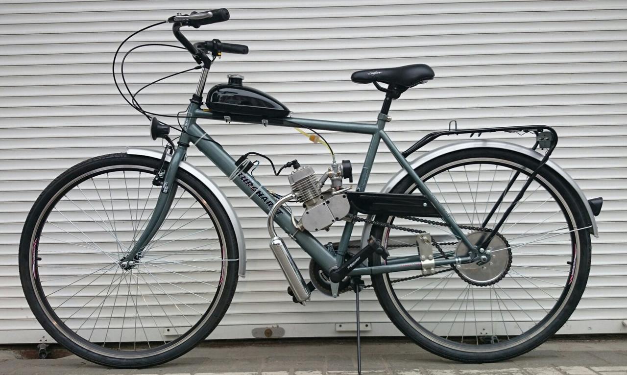 Взрослый велосипед с мотором Stels 79cc - фото 10 - id-p204458904