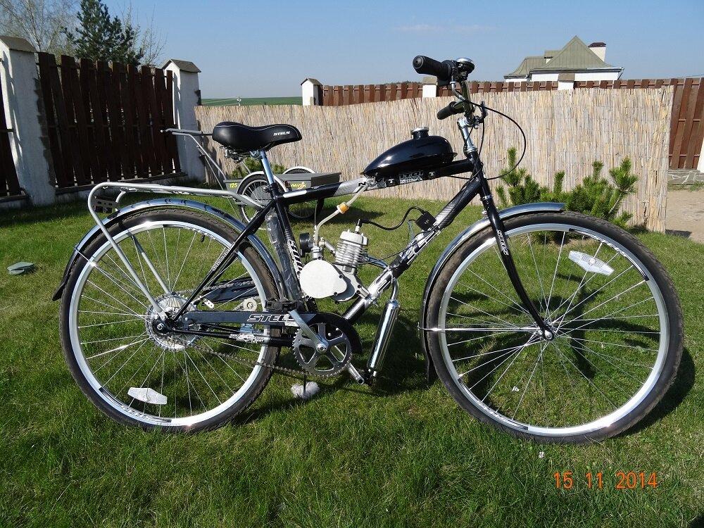 Велосипед с мотором бензиновый Стелс 79cc