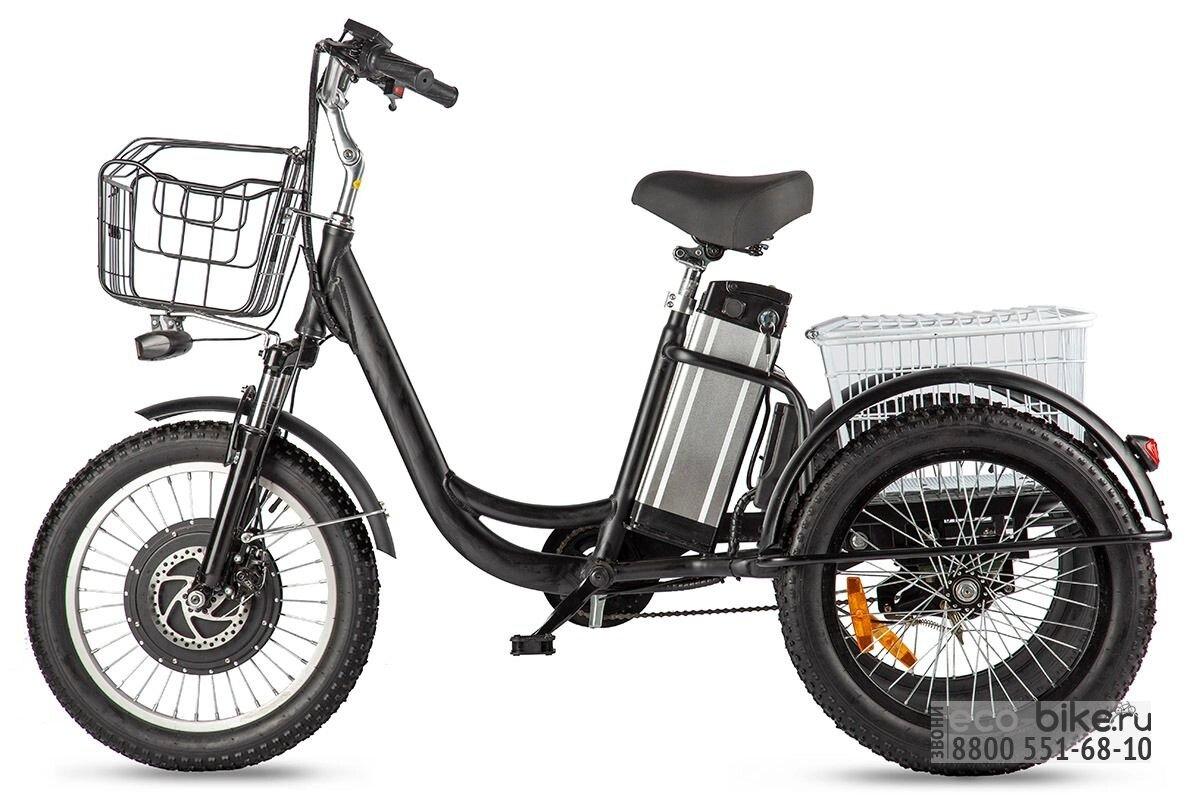 Трехколесный электрический велосипед Eltreco Porter Fat 500 UP - фото 1 - id-p204459291