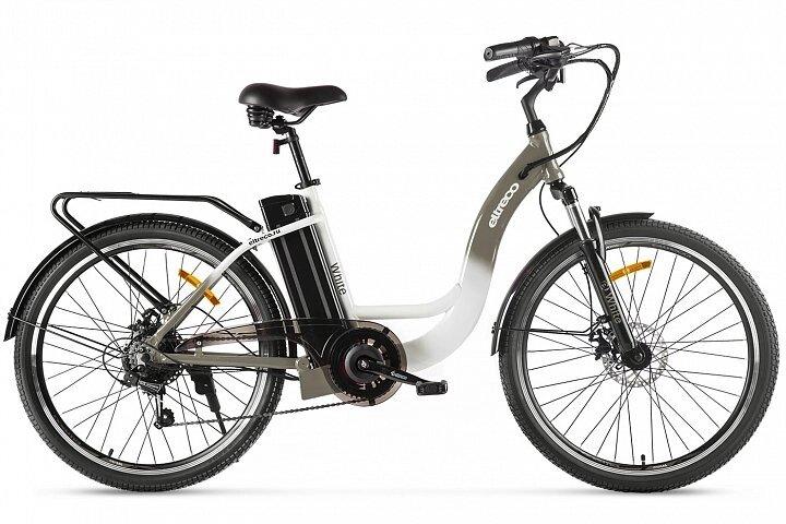 Велосипед электро ELTRECO WHITE 250W - фото 1 - id-p204459322