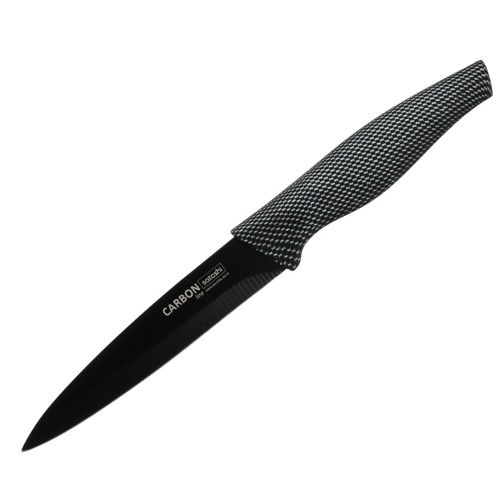Нож кухонный универс 12,7см, нерж.сталь с антиналип покрытием SATOSHI Карбон 803-071