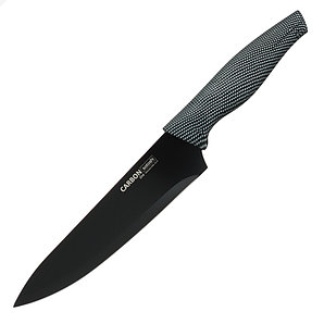 Нож кухонный шеф 17,5см, нерж.сталь с антиналип покрытием SATOSHI Карбон 803-074