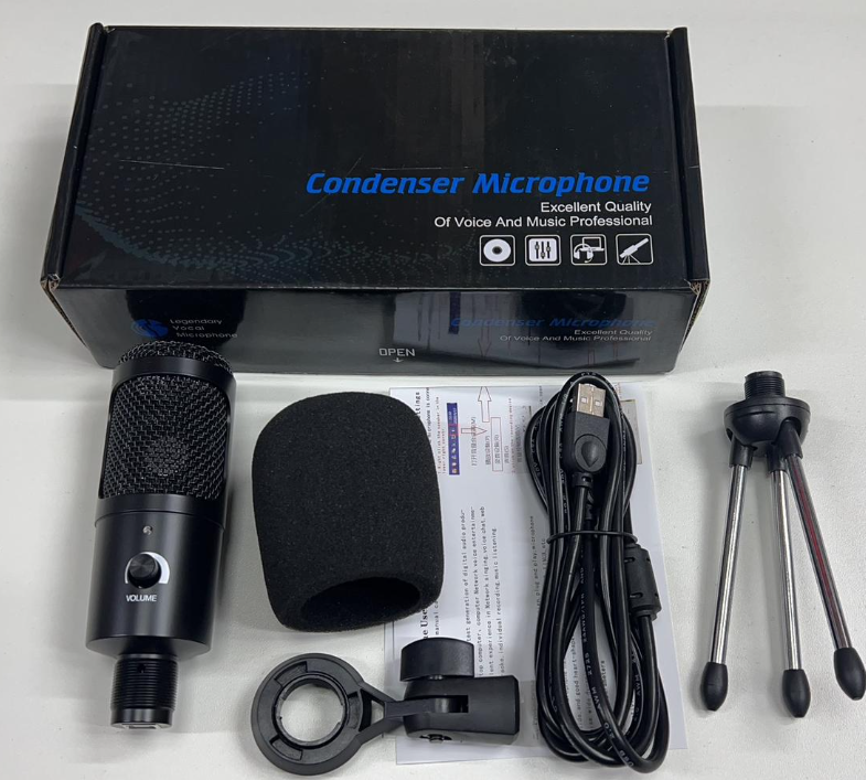 Микрофон динамический с мини-штативным стендом для ноутбуков или ПК Condenser Microphone. Штатив U8 192 кГц 24 - фото 10 - id-p204466492