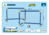 Детские футбольные ворота 2 шт, 60 см игровые мяч и насос для футбола переносные арт. dq-26