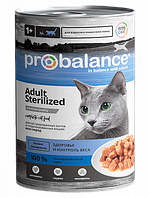 ProBalance Консервы ProBalance Sterilized консервированный корм для стерилизованных кошек, 415гр