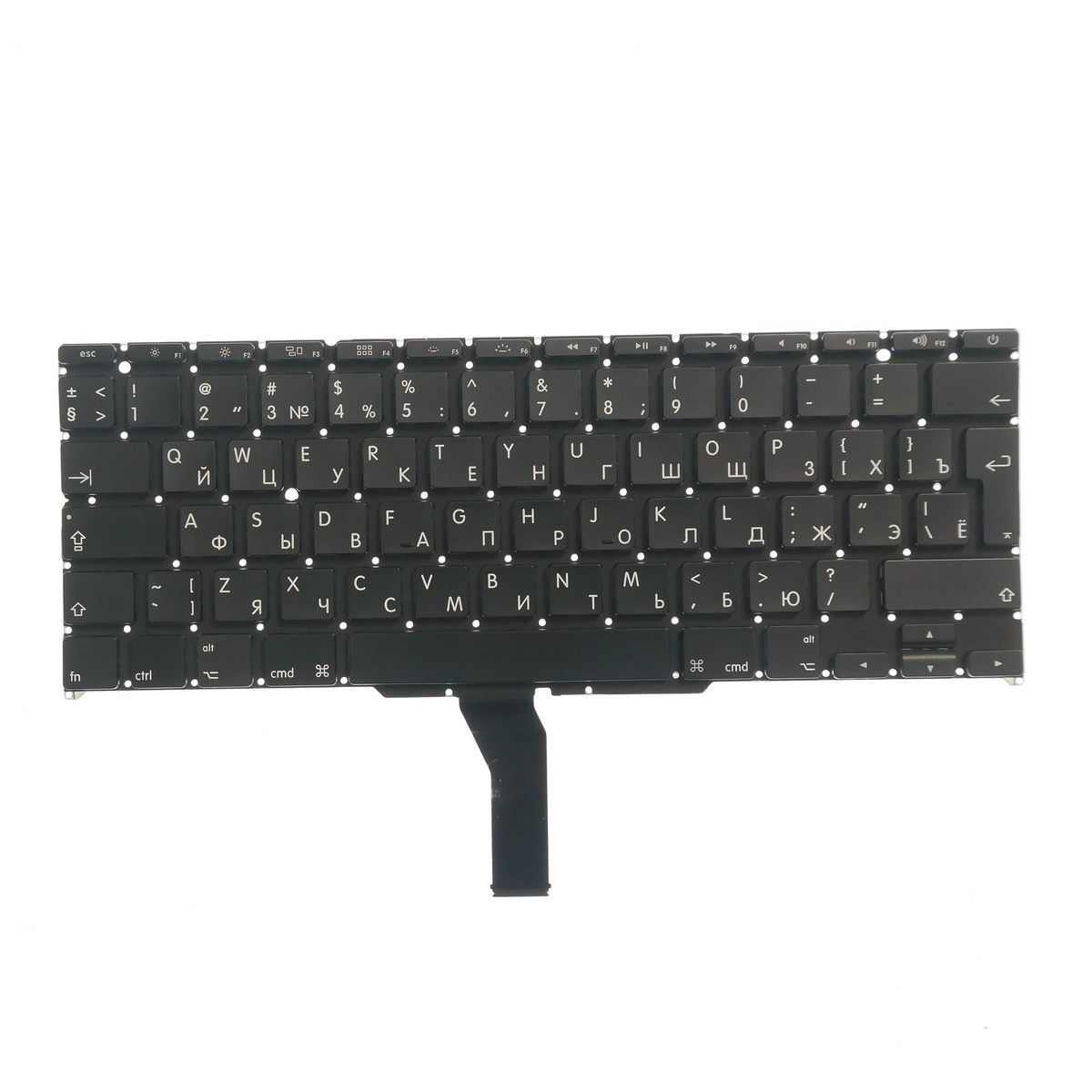 Клавиатура для ноутбука Apple MacBook Air 11 A1370 A1465 черная большая клавиша ввода и других моделей - фото 1 - id-p94238777