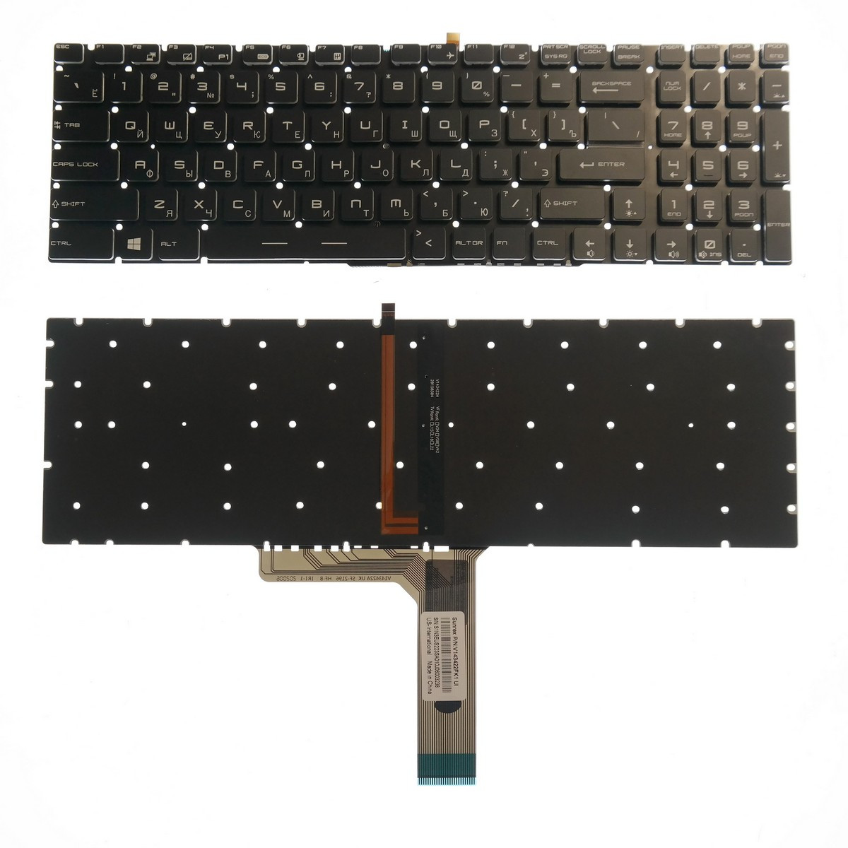 Клавиатура для ноутбука MSI CR640 черная и других моделей ноутбуков