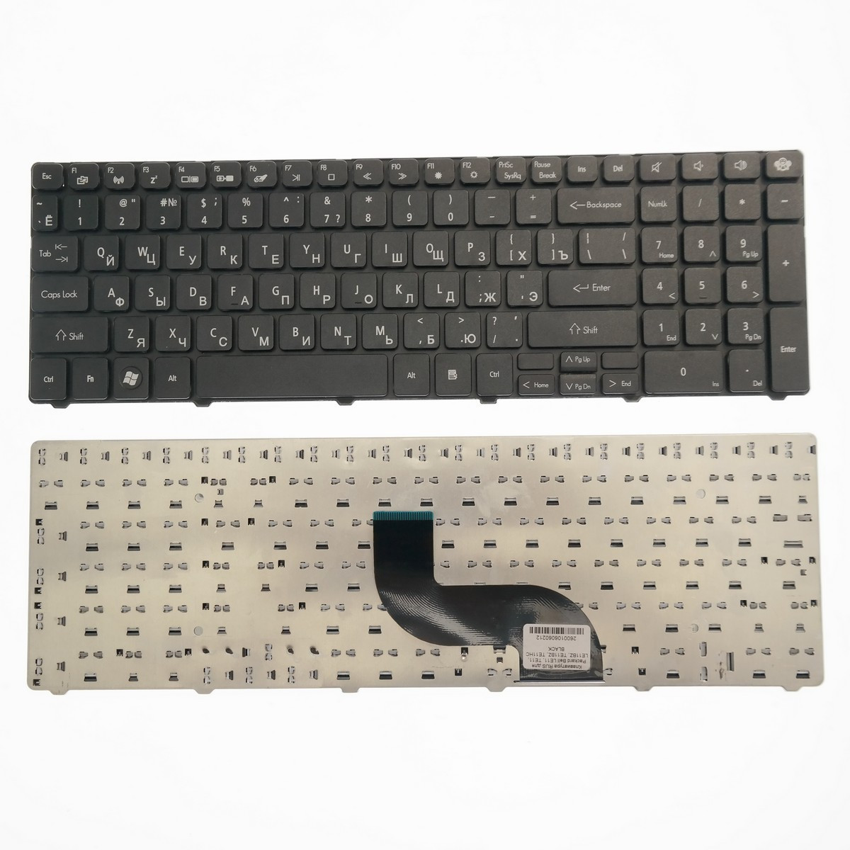 Клавиатура для ноутбука Packard Bell LE11 TE11 LE11BZ TE11BZ TE11HC черная и других моделей ноутбуков