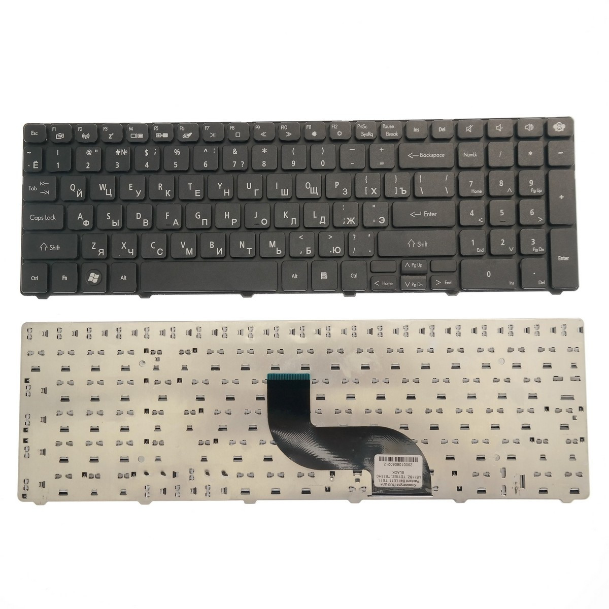 Клавиатура для ноутбука Packard Bell LE11 TE11 LE11BZ TE11BZ TE11HC черная и других моделей ноутбуков - фото 2 - id-p94238776