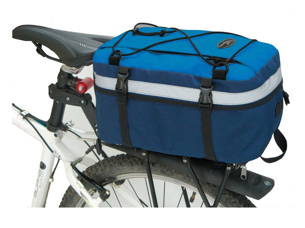 Велосумка на багажник Турлан Крок-15 л голубой/синий - фото 1 - id-p204476029
