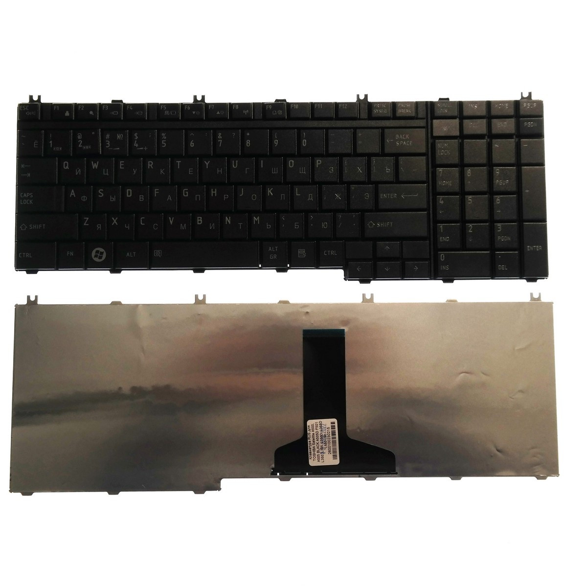 Клавиатура для ноутбука Toshiba Satellite L500 ,L505 L505D L550 L555 черная - фото 2 - id-p94239293