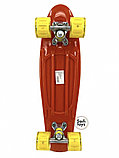 Скейтборд, пенниборд со свестящимися колесами, 56 см, нагрузка до 60 кг, фото 7