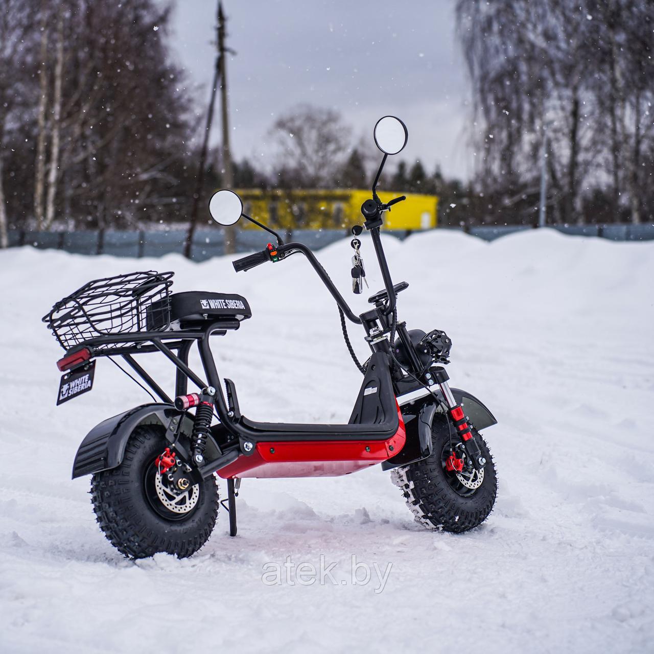 Электроскутер WHITE SIBERIA MINI R 1.5 1200W Red (красный)