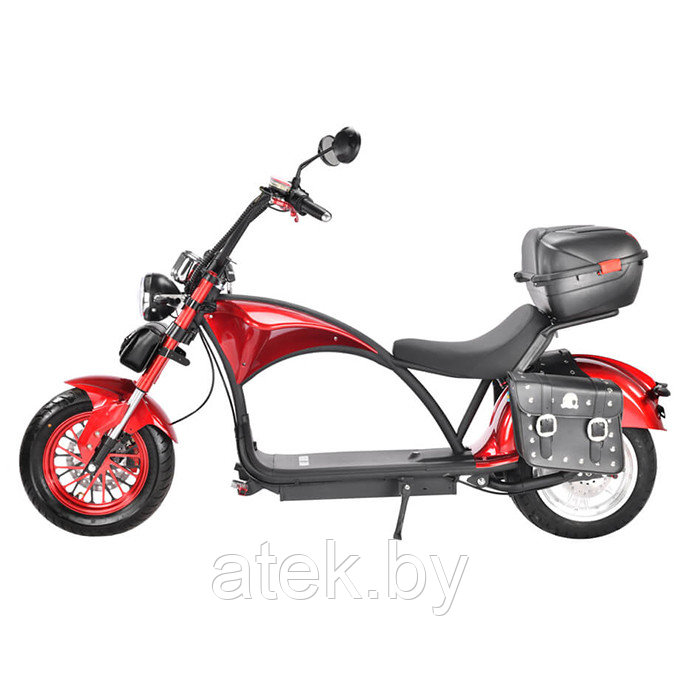 Электробайк WHITE SIBERIA WILD WHEEL RED 3950W