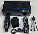 Микрофон динамический с мини-штативным стендом для ноутбуков или ПК Condenser Microphone. Штатив U8 192 кГц, фото 2