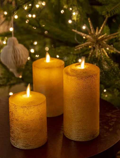 Светильник"Свеча"восковые электронные 3 штуки