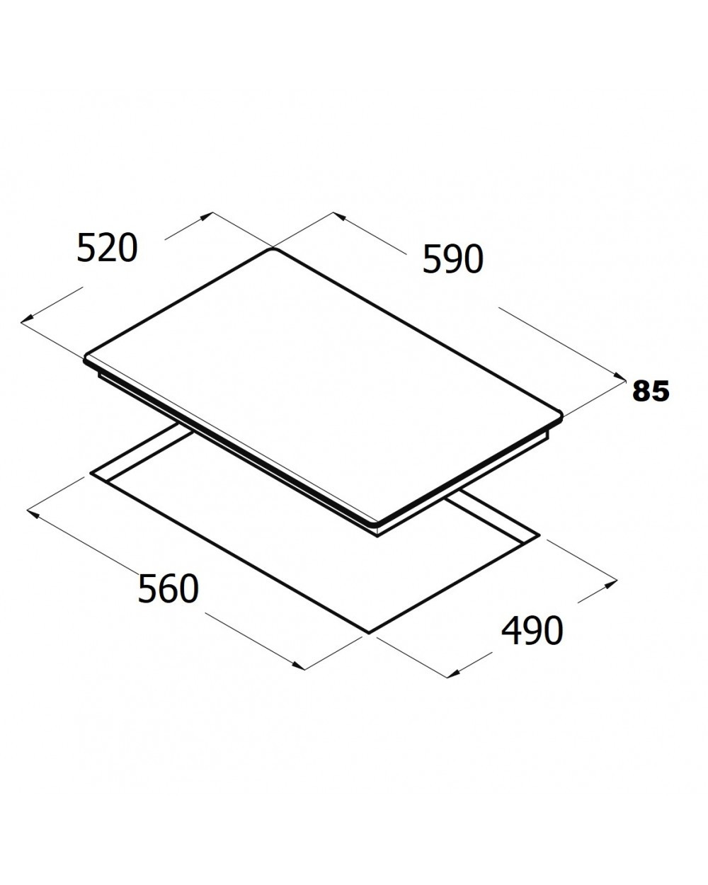 Варочная поверхность SCHTOFF H 6026 P13 IS белое стекло - фото 7 - id-p204485890