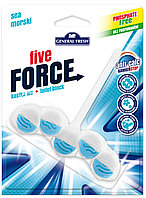 Освежитель WC для унитазов KOSTKA WC "FIVE- FORCE" GENERAL FRESH (Море)