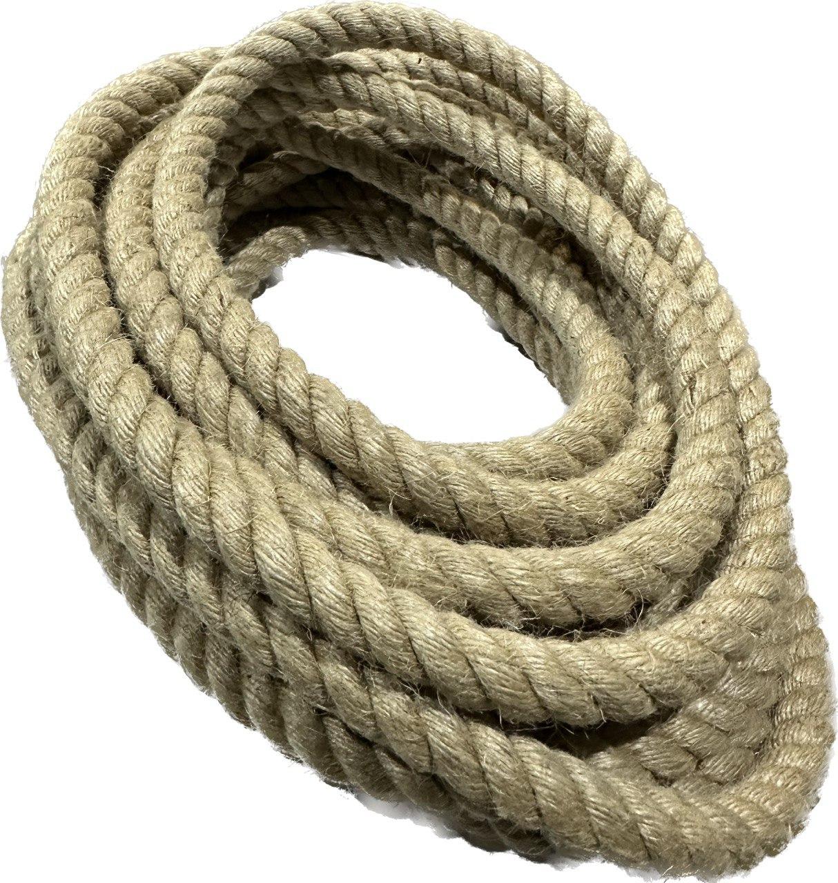 Веревка джутовая 14мм 10 метров (+/-10%)