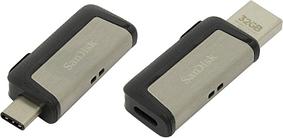 Накопитель SanDisk Ultra Dual SDDDC2-032G-G46 USB3.0/USB-C OTG Flash Drive 32Gb (RTL)