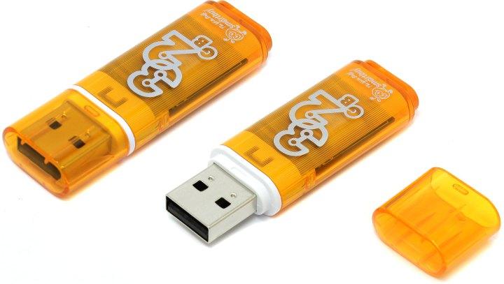Накопитель SmartBuy Glossy SB32GBGS-Or USB2.0 Flash Drive 32Gb (RTL) - фото 1 - id-p204487488
